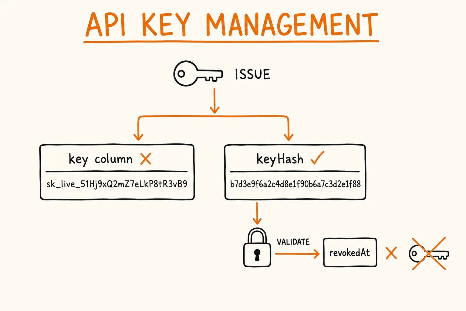 API Key Management for a Public SaaS API